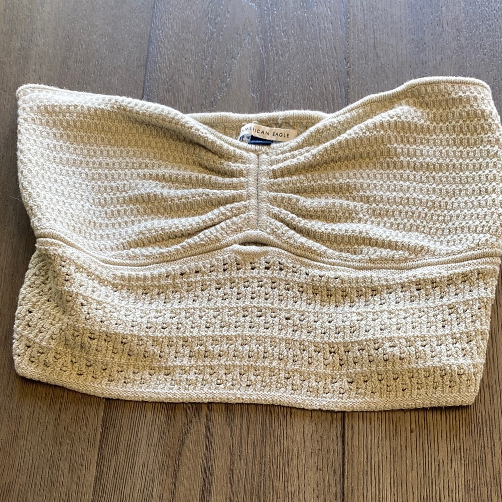 American Eagle Beige Knit Top